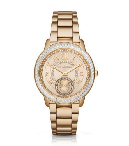 Michael Kors Women's Madelyn Pave Goldtone Watch 